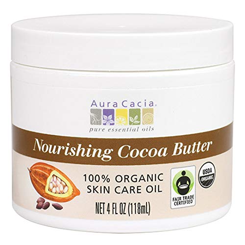 Aura Cacia Sertifikalı Organik Besleyici Kakao Yağı, Adil Ticaret Sertifikalı / 4 fl. oz.