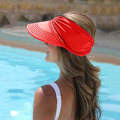 Bayan Vizör Geniş Şapka Yaz Yüz Plaj yazlık şapkalar Ve Kapaklar Vizör Yaz Yürüyüş Spor Kap Şapka Ve Kapaklar Vizör