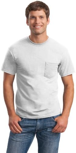 Gıldan Yetişkin Ultra Pamuk T-Shirt ile Cep, Stil G2300, 2-Pack