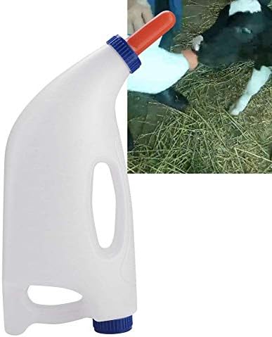 Redxiao ~ Plastik Buzağı Süt Şişesi, 4L Hemşirelik süt besleyici Buzağı Besleme Süt saplı şişe Buzağı Sığır
