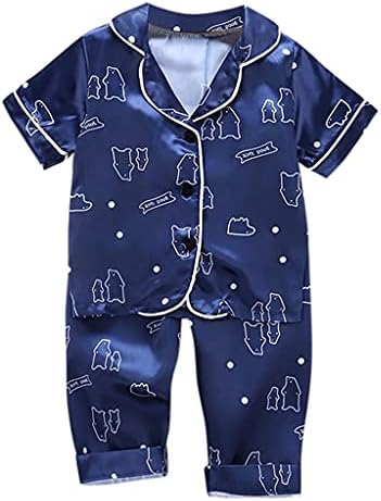 Bebek Pijama Kızlar Katı Pijama Şort T Giyim Seti çocuk pijamaları Erkek Yürümeye Başlayan Çocuk Spa Elbiseler Kızlar