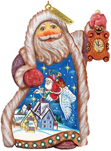 El Boyalı Santa Noel Kaz Süs Heykelcik Doğal Boyama - 661513 G. DeBrekht