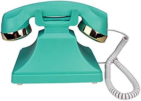 KXDFDC Retro Telefon sabit Döner Telefon Retro Eski Moda Klasik Metal Çan, kablolu Telefon Fonksiyonu Ev ve Dekor
