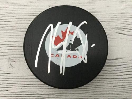 Marc Staal İmzalı Kanada Hokey Takımı PSA/DNA COA b İmzalı NHL Diskleri İmzaladı