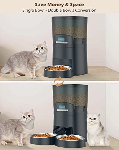 HoneyGuaridan Otomatik Kedi Besleyiciler 2 Kediler 6.5 L,Kediler ve Köpekler için APP Kontrollü 2.4 GWı-Fı Akıllı