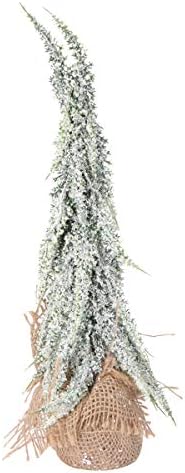 Abaodam Mini Noel Ağacı Süsleme Simüle Noel Ağacı Kar Ağaç dekor (Yeşil)