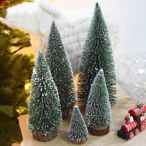 AOOF DIY Mini Noel Ağacı Küçük Çam Ağacı Sedir Yerleştirilen Masaüstü Ev Dekor Noel Dekorasyon Çocuk Hediyeler (Renk