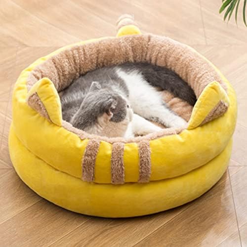 COMEONE Cat Bed for Indoor Cats, Makinede Yıkanabilir, İç Mekan Kedileri veya Küçük Köpekler için Kedi Yatakları,