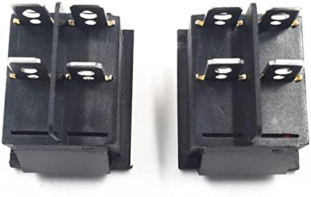 KADİFE mandallama Rocker anahtarı güç anahtarı I/O 4 Pins ile ışık 16A 250VAC 20A 125VAC KCD4 DPST tekne (renk:siyah)