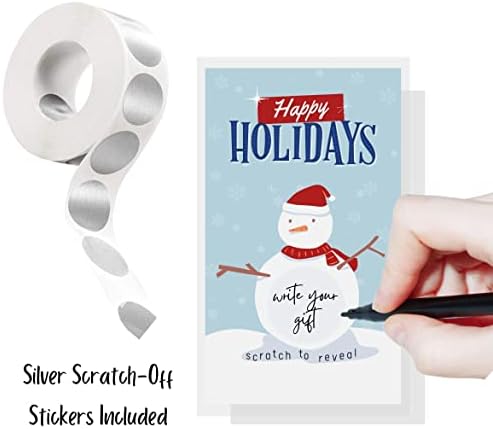 Lashıcorn Noel Tatili Kazı Kazan Kuponu Müşteri Kartları DIY / 30 pk / 2x3. 5” Kendi İndiriminizi Yazın Küçük İşletme