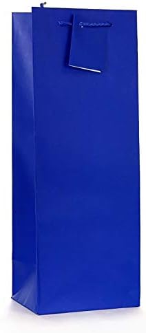 Allgala 12PK Değerli Premium Düz Renkli Kağıt Hediye Çantaları (Şarap-Koyu Mavi-GP50066)