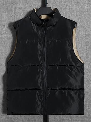 Erkekler için ceketler Ceketler Erkekler 1 adet Zip Up Kirpi Yelek Ceket Erkekler için Ceketler (Renk: Siyah, Boyut: