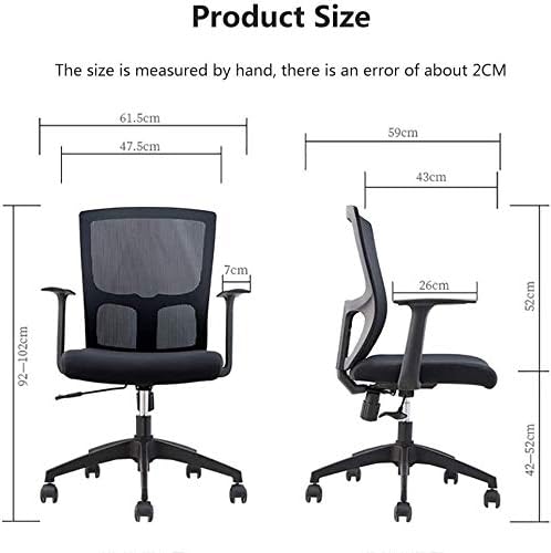 LLNN büro sandalyeleri Ayarlanabilir Yükseklik Döner Masa Sandalye, Rahat ve Dayanıklı Ergonomik Bilgisayar Recliner