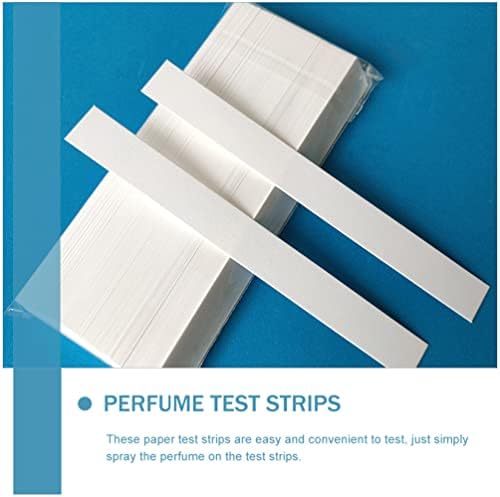 COHEALİ Beyaz Şeritler Test Ürünleri 100 adet Parfüm Test Şeritleri Tek Kullanımlık Beyaz Koku Test Kağıdı Uçucu Yağlar