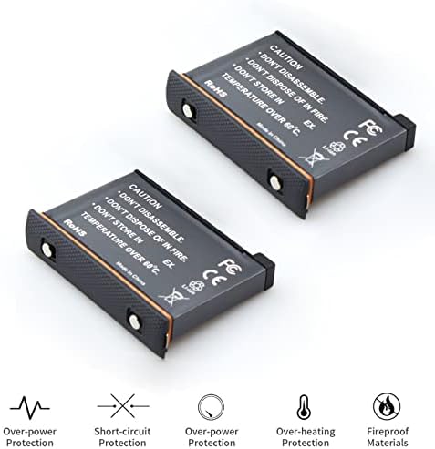 2 Paket Piller için fit Insta360 ONE X2, 3 Kanallı pil şarj cihazı İstasyonu Insta 360 X2 Kamera (Pil Su Geçirmez