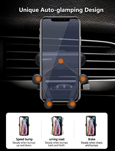 Neekin Araç Telefonu Dağı, telefon tutucu Araba Hava Firar [360° Rotasyon] iPhone için Uyumlu 11 Pro Max / Xs Max