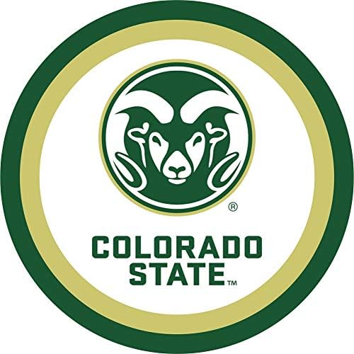 Colorado State Rams Parti Malzemeleri-Pakette 10 Kişilik Kağıt Tabaklar ve Peçeteler Bulunur