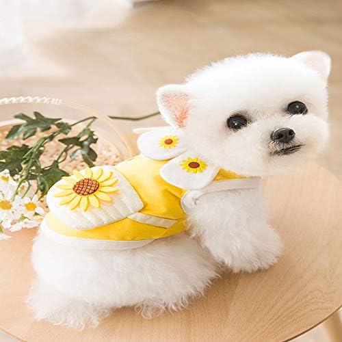 GHDS Ayçiçeği Çanta İnce Yelek Köpek Giyim Yaz Köpek pet İlkbahar ve Sonbahar giyim