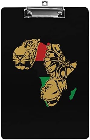 Afrika Haritası Afrika Vahşi Hayvanlar Moda Pano Mektup Boyutu Dekoratif Panoları Düşük Profilli Metal Klip 9 X 12.5