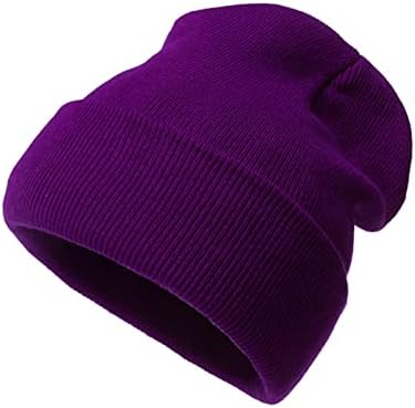 BDDVIQNN Kadın Örgü hımbıl bere Şapka Yün Örme Açık Nötr Şapka Düz Renk Tutmak Şapka Sıcak Yetişkin Erkek Koşu Şapkaları