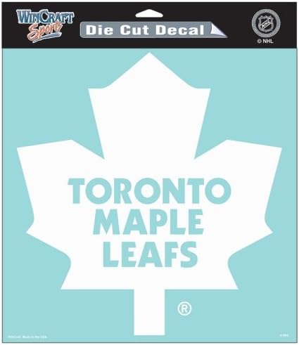 WinCraft NHL Toronto Akçaağaç Yaprakları WCR29617061 Mükemmel Kesim Çıkartmaları, 8 x 8