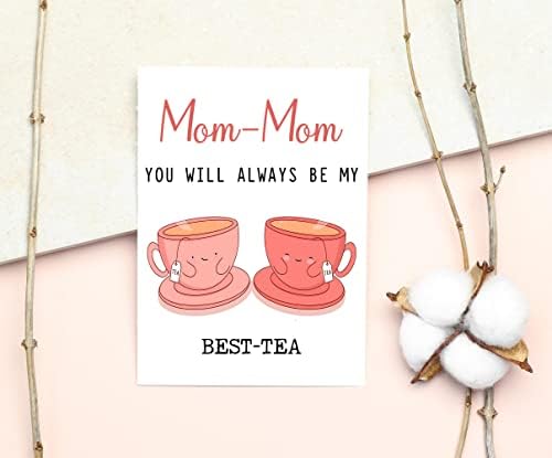 Anne-Anne Her zaman en iyim Olacaksın-Çay-Komik Kelime Oyunu Kartı-En iyi Çay Kartı-Anneler Günü Kartı-Anne-Anne Bestie
