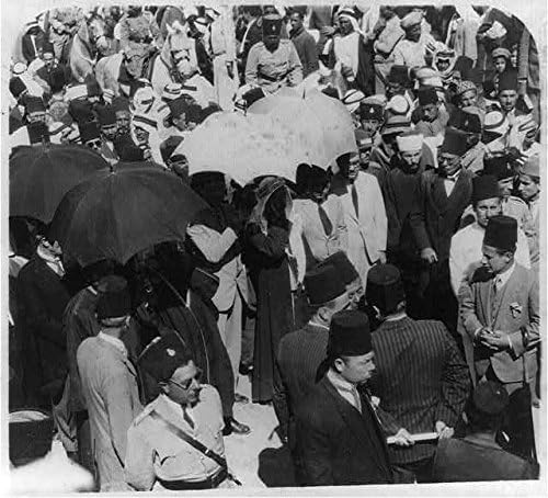 Tarihselfindings Fotoğraf: Baş Yas Tutanlar, Cenaze, Kral Hüseyin, Kral Ali, Emir Abdullah, Haziran 1931