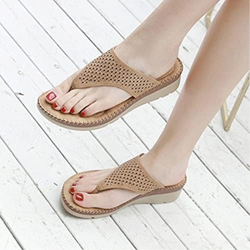 Kadınlar için yaz Sandalet rahat Hafif nefes Açık Parmaklı Plaj Sandalet Rahat Ajur Ayak Bileği Sapanlar Ayakkabı