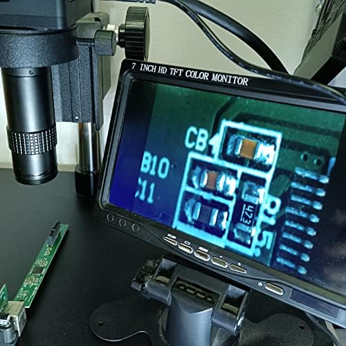 QAREQU Endüstriyel Video Cam Lens 120X Zoom Mikroskop Kamera C Dağı 40mm Halka Adaptörü