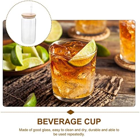 CUBTOL Çay, Buzlu Bardak Bardak Smoothie için Kabarcık Olabilir, Yeniden Kullanılabilir Payet Mason Smoothie Suyu