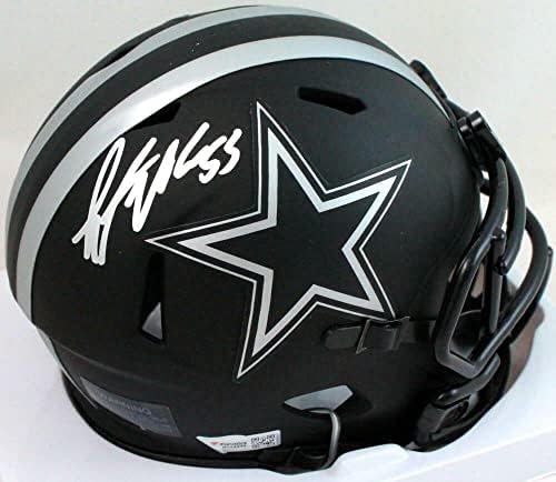 Leighton Vander Esch İmzalı Dallas Cowboys Eclipse Mini Kask-Fanatikler-İmzalı NFL Mini Kasklar