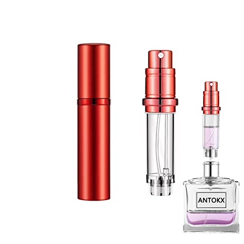ANTOKX Seyahat Parfüm Şişesi Doldurulabilir Atomizer - 5ML Parfüm Atomizer, Cep Parfüm Dispenseri, Koku Pompası Kılıfı,