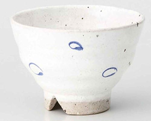 Marumon Mavi 4.3 inç 5 Set Japon Çay Bardağı Beyaz Seramik japonya'da Yapılan