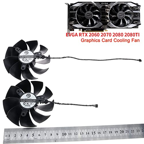 Sol ve Sağ Grafik Kartı Soğutma Fanı EVGA RTX 2060 2070 2080 2080ti 4pin 12V PLD09220S12H