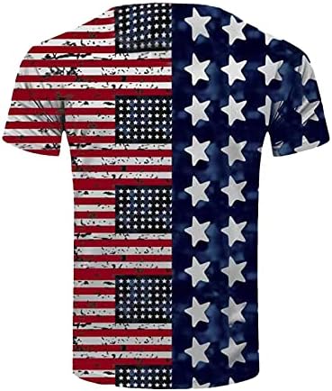 XXBR Erkek Asker Kısa Kollu T-Shirt Vatansever Amerikan Bayrağı Tshirt Bağımsızlık Günü Yaz Slim Fit Kas Tee Tops
