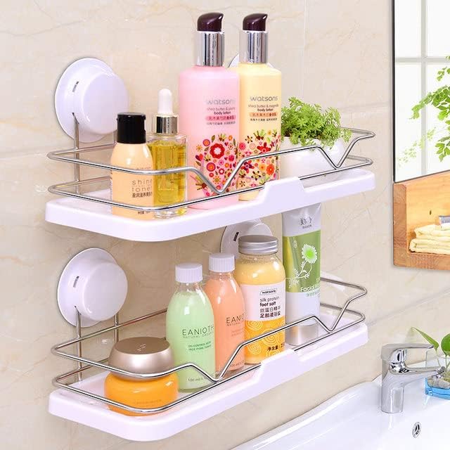 Çift Enayi Duvar asılı Raf günlük ihtiyaçlar Kozmetik duş jeli tutucu Mutfak Banyo Organize depolama rafları