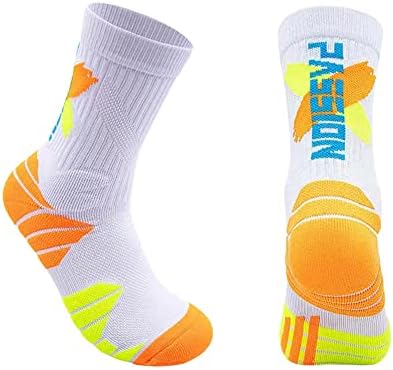 DRASEX erkek Spor Mürettebat Çorap Yastıklı Atletik Çorap 4-Pack Elite basketbol çorapları Kalın Açık Çorap