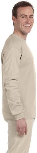 Gıldan erkek Ultra Uzun Kollu Kaburga Örgü Manşetleri T-Shirt