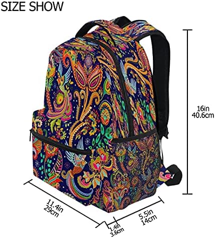 xıgua Renkli Kuş Desen Sırt Çantası Okul Çantalarını Laptop Sırt Çantası Erkek Kız Gençler için, kolej Sırt Çantası