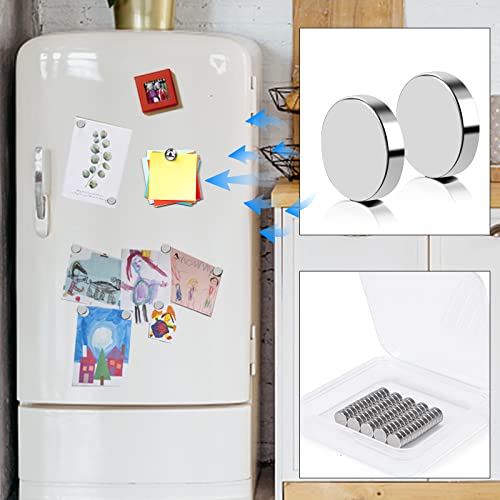 VSKIZ Küçük Mıknatıslar, El Sanatları için 60 Adet Buzdolabı Mıknatısı, Beyaz Tahta için 8x3mm Güçlü Mıknatıslar,