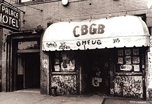 Punk Rock Müzik Kulübü ve Mekan New York CBGB Kumaş Bez Haddelenmiş Duvar Posteri Baskı 36x24