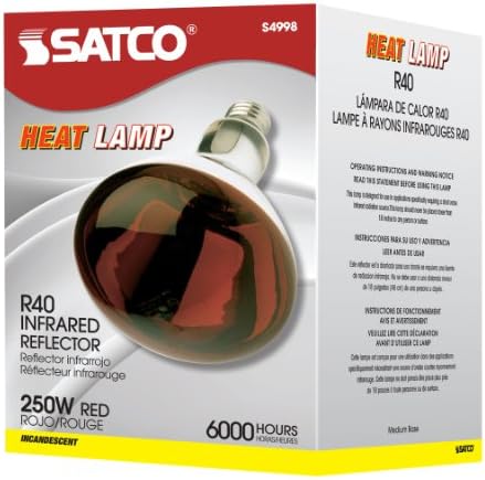 Satco S4998 Bronz / Koyu Renkli Orta Boy Ampul, 6,50 inç, BİLİNMİYOR, Kırmızı ısı
