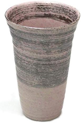 CtoC JAPONYA Kadehi, Multi, φ3, 3 x 5,5 inç (8,3 x 13,9 cm), 10,1 fl oz (300 cc), Şeftali Gümüşü (Zarif Fırça), Çömlek