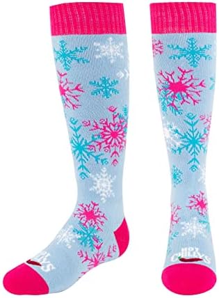 Sıcak Chillys Gençlik Fiesta Baskı Desen Over-The-Buzağı Orta Hacimli Yastık Kış Sporları Çorap