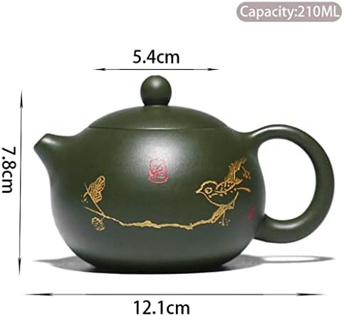 SDFGH 210 ml mor kil çaydanlıklar usta el yapımı Xishi Çay Potu topu delik filtre su ısıtıcısı otantik Zisha çay seti