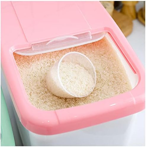 NA Pirinç Kutusu Plastik Mühürlü Pirinç Kovası Mutfak Depolama Kovası Kalınlaşmış Çeşitli Tahıl Kovası ölçüm Depolama