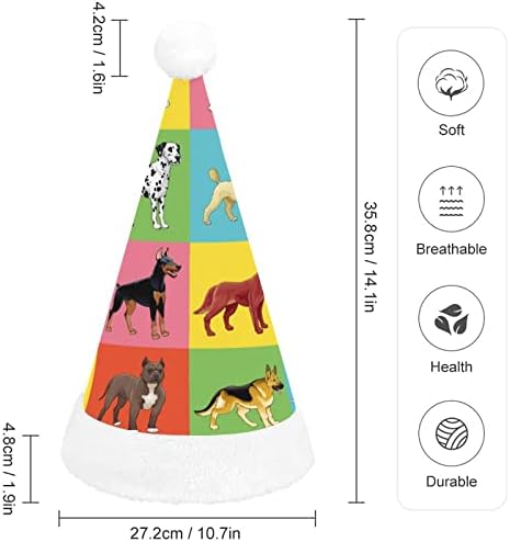 Köpek Peluş Noel Şapka Seti Yaramaz ve Güzel Noel Baba Şapkaları Peluş Ağız ve Konfor Astar noel dekorasyonları