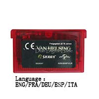ROMGame 32 Bit El Konsolu video oyunu Kartuş Kart Van Helsing Eng / Fra / Deu / Esp / Ita Dil ab Versiyonu Açık kırmızı